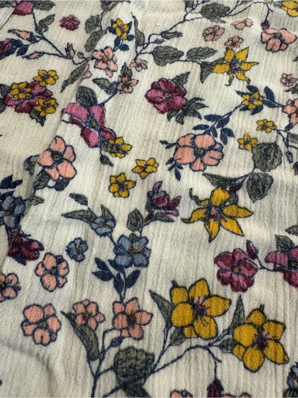 Joe B Floral Smocked Waist Wide-Leg Pajama Pants M